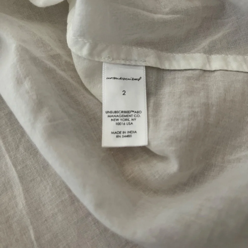 Unsubscribed Embroidered Floral Blouse in White MSRP $280